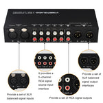 B081 6 Input 3 Outupt Audio Signal Selector Switcher Multi-channel Switcher, Fully Balanced Passive Front Active Speaker Volume Controller RCA Selector, B081