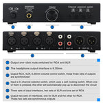 B082 3 Input 3 Output Audio Signal Selector Balanced Line Switcher, B082