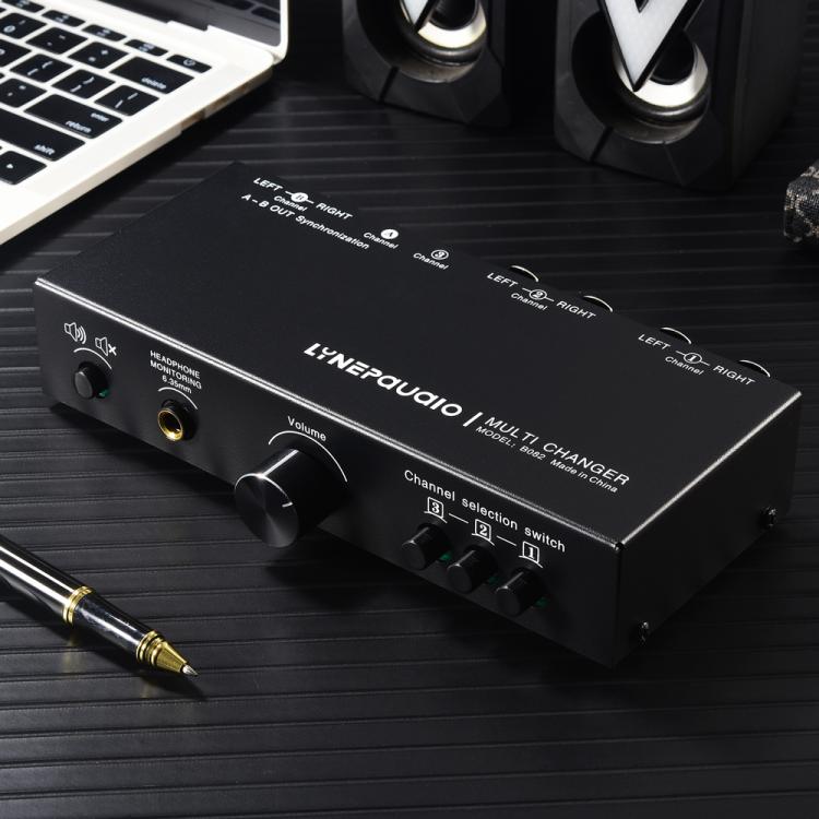 B082 3 Input 3 Output Audio Signal Selector Balanced Line Switcher, B082