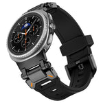 Explorer Metal Connector Silicone Watch Band, For Samsung Galaxy Watch8 / Watch8 Classic