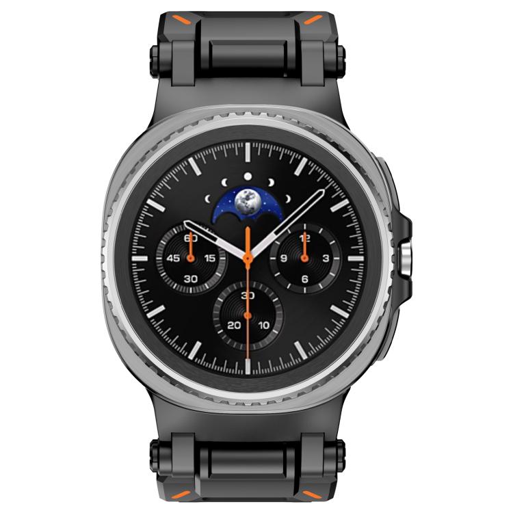 Explorer Metal Connector Silicone Watch Band, For Samsung Galaxy Watch8 / Watch8 Classic