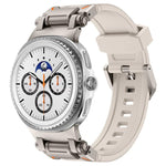 Explorer Metal Connector Silicone Watch Band, For Samsung Galaxy Watch8 / Watch8 Classic