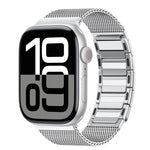 Magnetic Woven I-Shaped Stainless Steel Watch Band, For Apple Watch 46mm / 49mm / 45mm / 44mm, For Apple Watch 42mm / 41mm / 40mm / 38mm