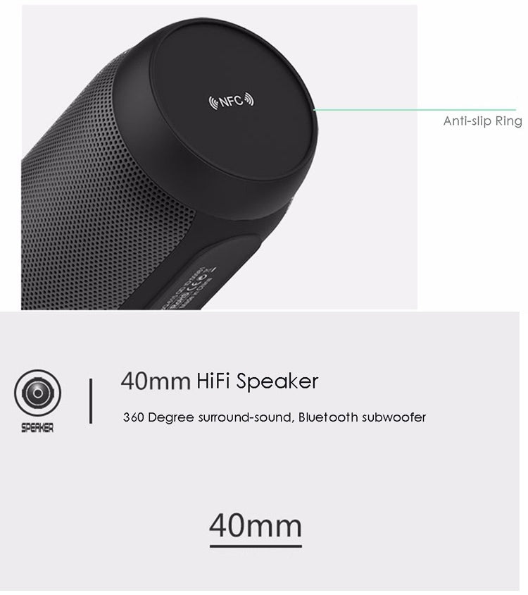 مكبر صوت ستيريو عالي الدقة لاسلكي ملون LED BQ615 PRO، يجمع بين بلوتوث + مشغل بطاقة TF + راديو FM + AUX + NFC، BQ615 PRO