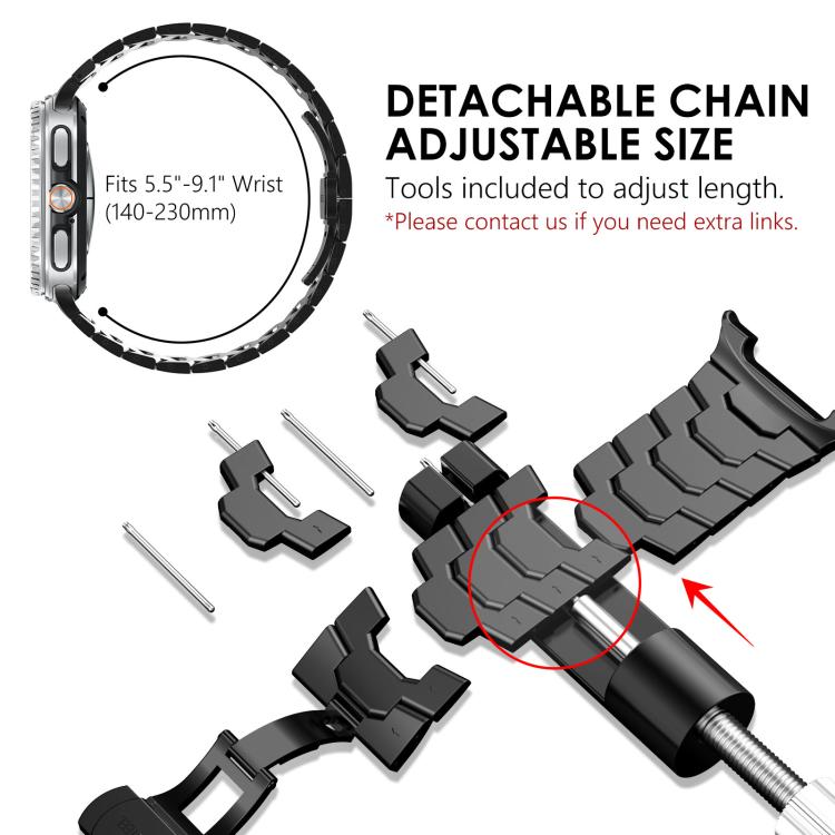 Butterfly Buckle Stainless Steel Watch Band, For Samsung Galaxy Watch8 / Watch8 Classic