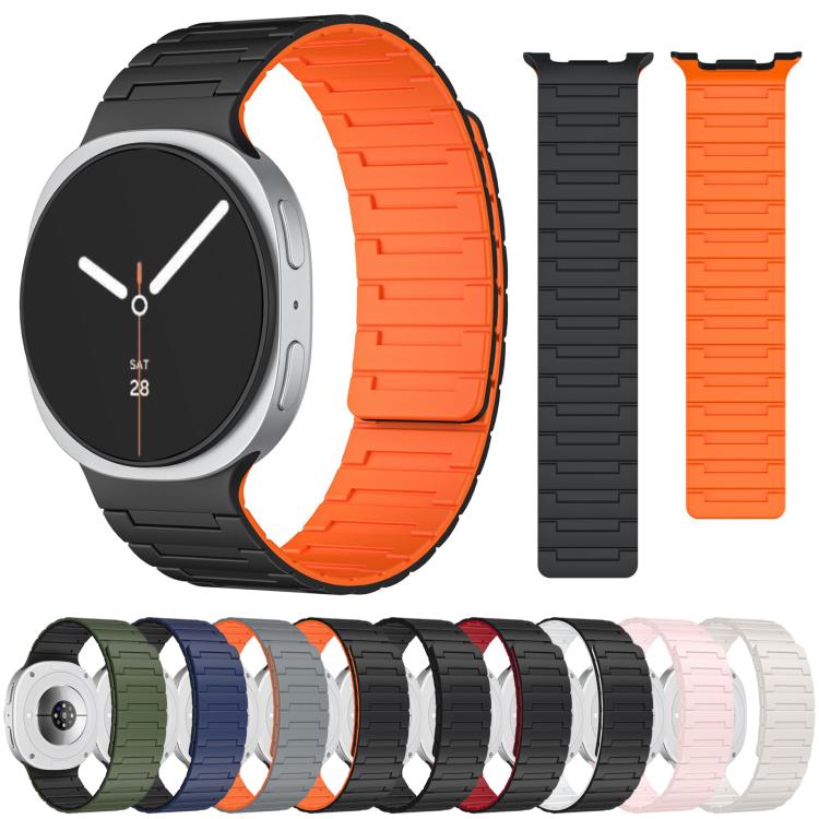 Soft Silicone Magnetic Watch Band, For Samsung Galaxy Watch8 / Watch8 Classic