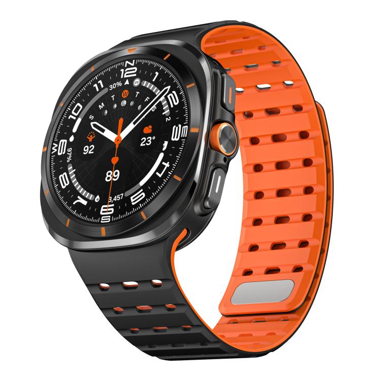 Breathable Silicone Magnetic Watch Band, For Samsung Galaxy Watch Ultra 47mm / Ultra 2025