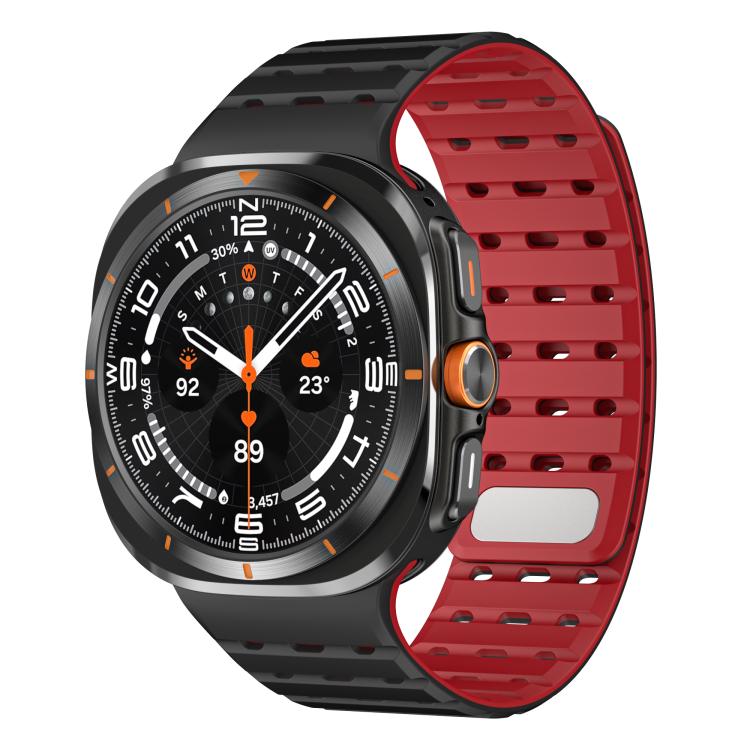 Breathable Silicone Magnetic Watch Band, For Samsung Galaxy Watch Ultra 47mm / Ultra 2025