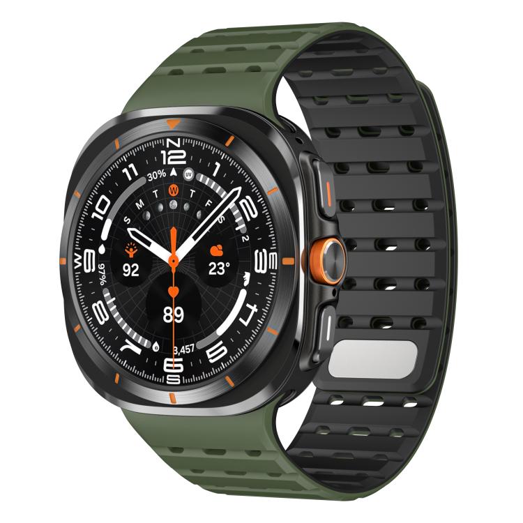 Breathable Silicone Magnetic Watch Band, For Samsung Galaxy Watch Ultra 47mm / Ultra 2025
