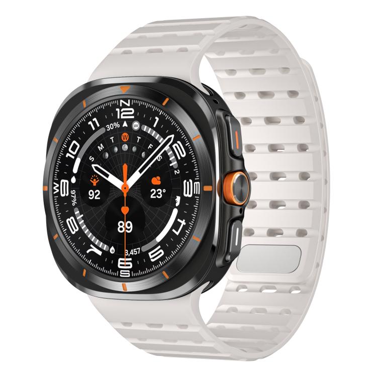 Breathable Silicone Magnetic Watch Band, For Samsung Galaxy Watch Ultra 47mm / Ultra 2025