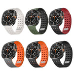 Breathable Silicone Magnetic Watch Band, For Samsung Galaxy Watch Ultra 47mm / Ultra 2025