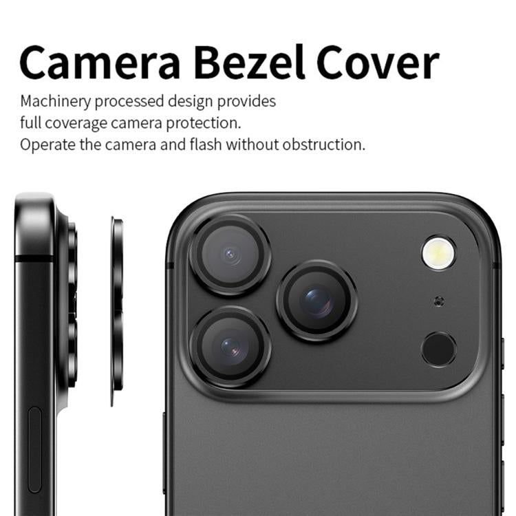 Kalebol Armor Full-Coverage Metal Lens Ring Protector Film, For iPhone 17