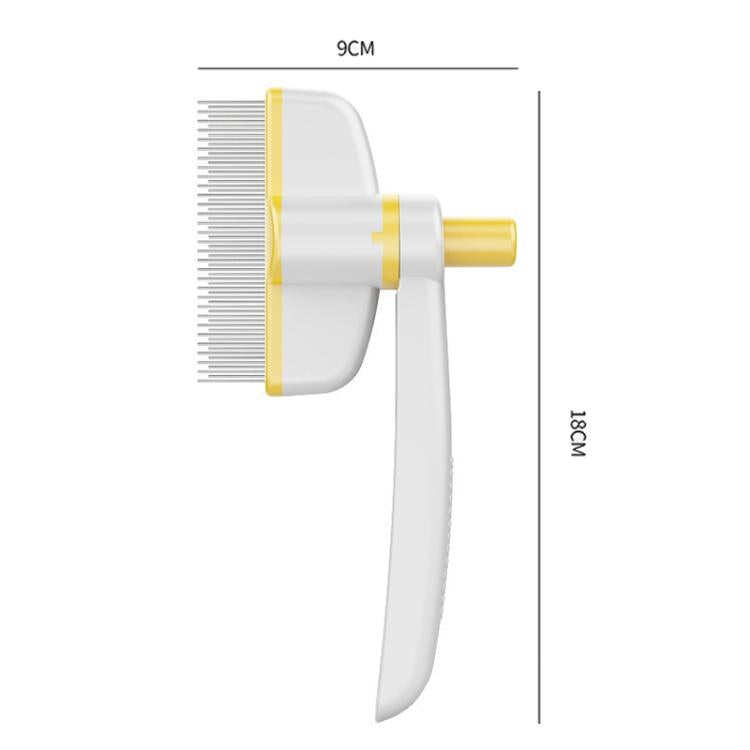 Pet Hair Removal Tool One Touch Rotating Fine Tooth Comb