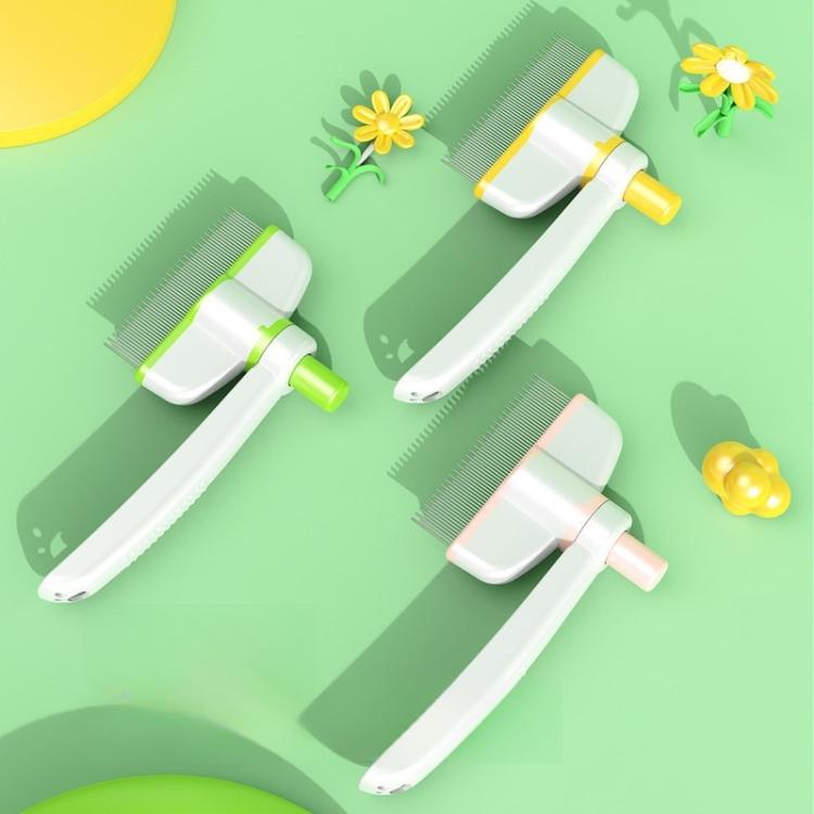 Pet Hair Removal Tool One Touch Rotating Fine Tooth Comb