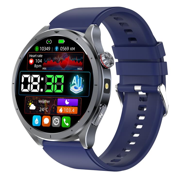 ET472 1.53 inch Color Screen BT Smart Watch Silicone Strap, Support AI-GPT Intelligent Question and Answer