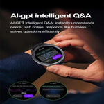 ET472 1.53 inch Color Screen BT Smart Watch Silicone Strap, Support AI-GPT Intelligent Question and Answer