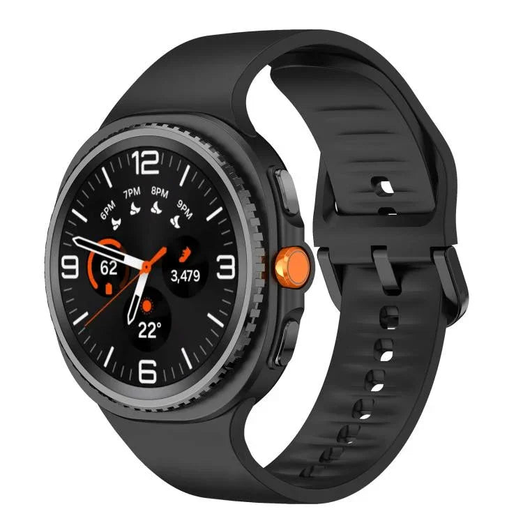 Flat Solid Color Silicone Watch Band, For Samsung Galaxy Watch8 / Watch8 Classic