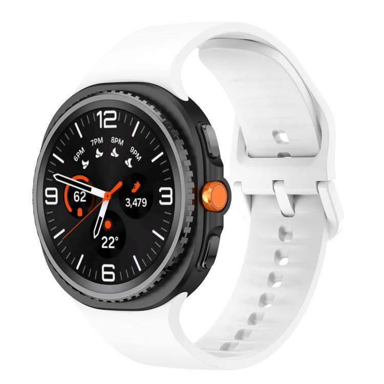 Flat Solid Color Silicone Watch Band, For Samsung Galaxy Watch8 / Watch8 Classic