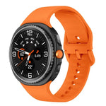 Flat Solid Color Silicone Watch Band, For Samsung Galaxy Watch8 / Watch8 Classic
