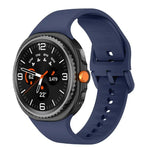 Flat Solid Color Silicone Watch Band, For Samsung Galaxy Watch8 / Watch8 Classic
