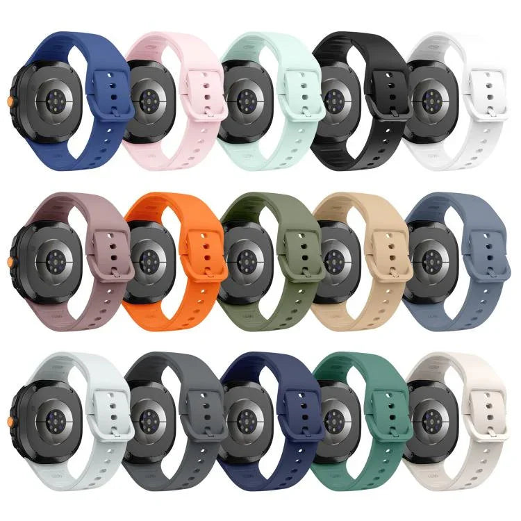 Flat Solid Color Silicone Watch Band, For Samsung Galaxy Watch8 / Watch8 Classic