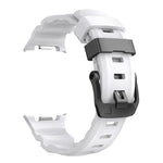 Black Buckle Sports Silicone Watch Band, For Samsung Galaxy Watch8 / Watch8 Classic