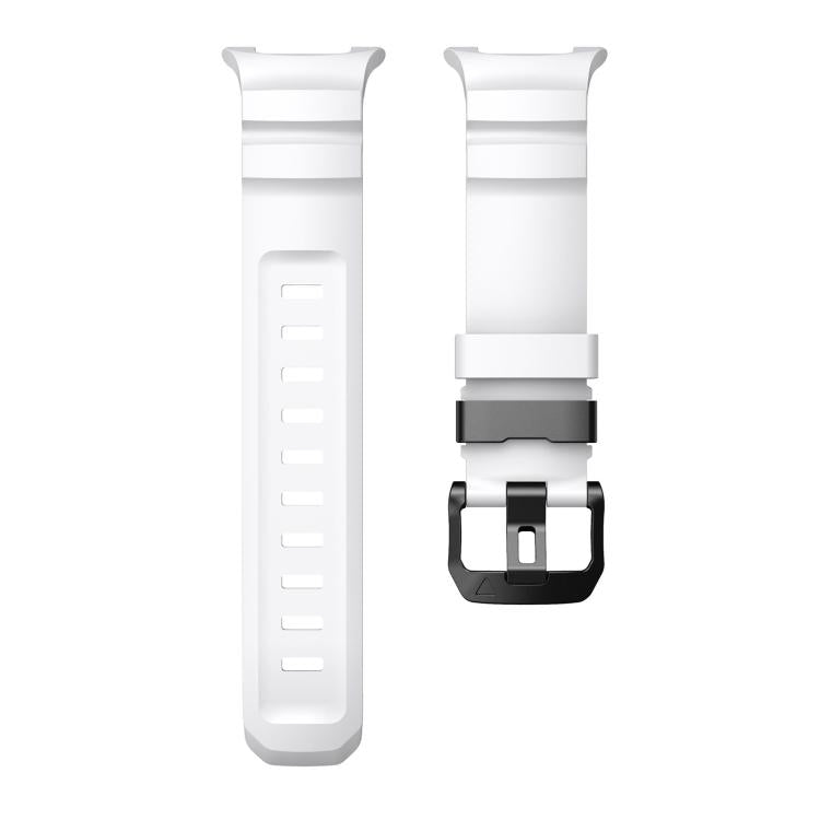 Black Buckle Sports Silicone Watch Band, For Samsung Galaxy Watch8 / Watch8 Classic