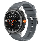 Silicone Hybrid Leather Skin Watch Band, For Samsung Galaxy Watch8 / Watch8 Classic