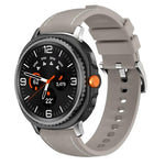 Silicone Hybrid Leather Skin Watch Band, For Samsung Galaxy Watch8 / Watch8 Classic