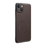 Plain Leather MagSafe Shockproof Phone Case, For iPhone 15, For iPhone 14 Plus, For iPhone 14, For iPhone 14 Pro, For iPhone 14 Pro Max, For iPhone 13 Pro Max, For iPhone 13 Pro, For iPhone 13