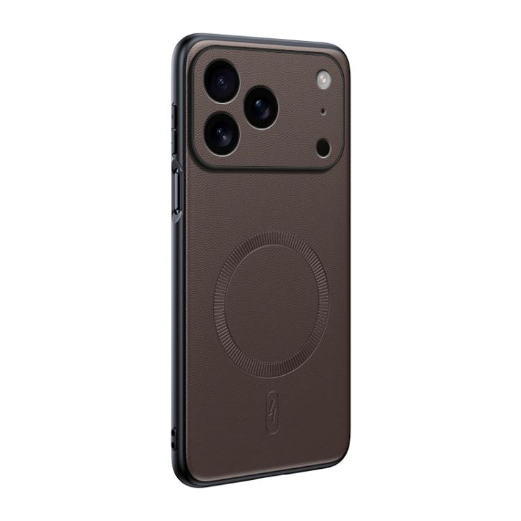 Plain Leather MagSafe Shockproof Phone Case, For iPhone 17 Pro Max, For iPhone 17 Pro, For iPhone 17, For iPhone Air, For iPhone 16e, For iPhone 16 Pro Max, For iPhone 16 Pro, For iPhone 16 Plus, For iPhone 16, For iPhone 15 Pro Max, For iPhone 15 Pro ...