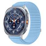 Woven Nylon Hook And Loop Fastener Metal Interface Watch Band, For Samsung Galaxy Watch Ultra 47mm / Ultra 2025