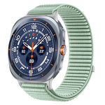 Woven Nylon Hook And Loop Fastener Metal Interface Watch Band, For Samsung Galaxy Watch Ultra 47mm / Ultra 2025