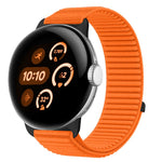 Woven Nylon Hook And Loop Fastener Metal Interface Watch Band, For Google Pixel Watch 4 / Watch 3 45mm, For Google Pixel Watch 4 / 3 / 2 / 1 41mm