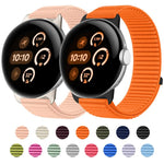 Woven Nylon Hook And Loop Fastener Metal Interface Watch Band, For Google Pixel Watch 4 / Watch 3 45mm, For Google Pixel Watch 4 / 3 / 2 / 1 41mm