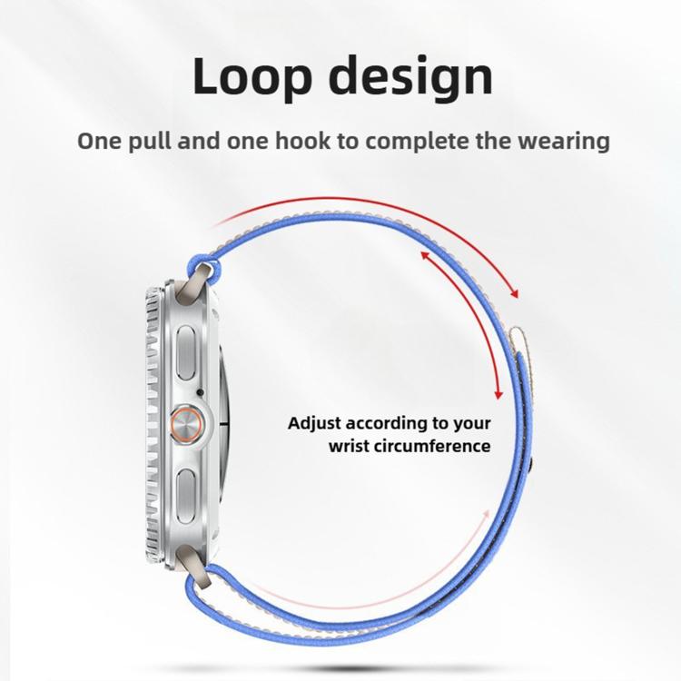 Wild Path Loop Nylon Hook and Loop Fastener Watch Band, For Samsung Galaxy Watch8 / Watch8 Classic