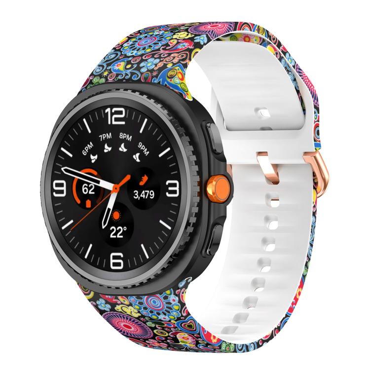 Printed Silicone Watch Band, For Samsung Galaxy Watch8 / Watch8 Classic