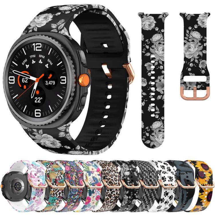 Printed Silicone Watch Band, For Samsung Galaxy Watch8 / Watch8 Classic