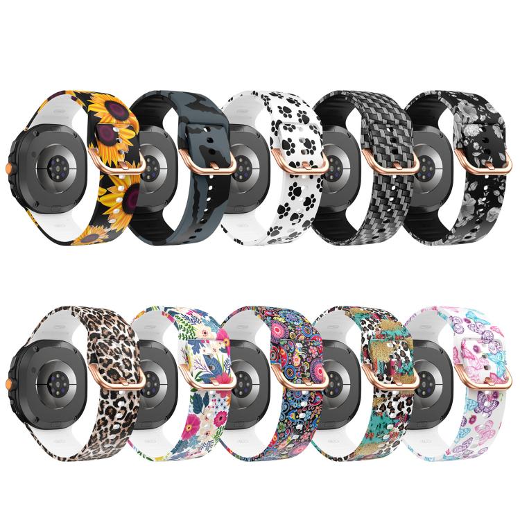 Printed Silicone Watch Band, For Samsung Galaxy Watch8 / Watch8 Classic