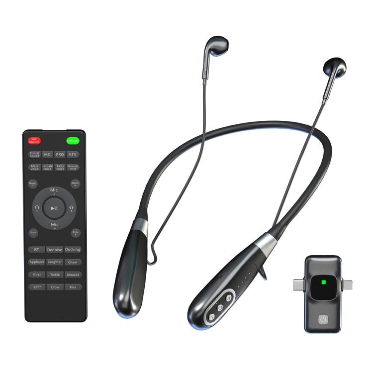 E8 Built-in Sound Card Wireless Neck-Mounted Microphone Gaming Voice Chat Headset