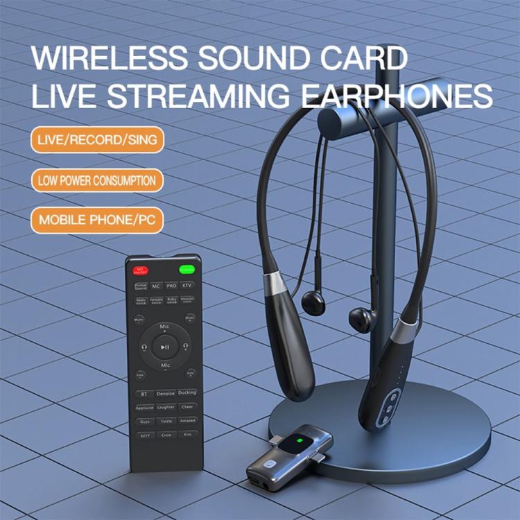E8 Built-in Sound Card Wireless Neck-Mounted Microphone Gaming Voice Chat Headset