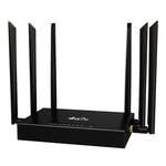 ED128 6 Antennas SIM Card Eurasia Version 4G LTE 300Mbps Wireless WiFi Home Office Router, US Plug, EU Plug