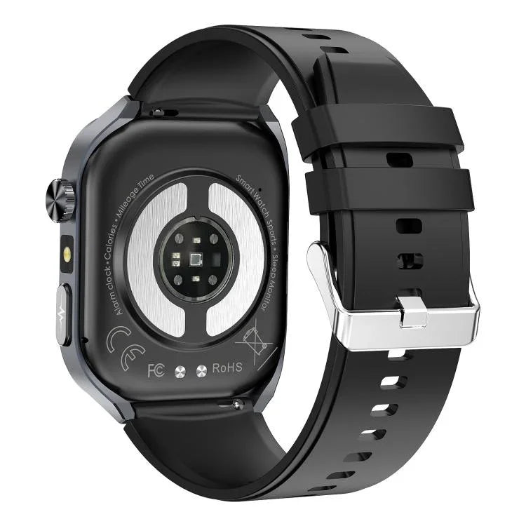 ET572 2.0 inch Color Screen Smart Watch Silicone Strap, Support Supports Health Monitoring / ECG