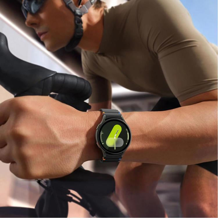 Wavy Grain Stitched Magnetic Silicone Watch Band, For Samsung Galaxy Watch 7 / 6 / 5 / 4