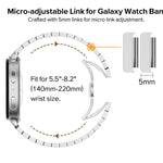 One Beads Butterfly Buckle Titanium Alloy Watch Band, For Samsung Galaxy Watch8 / Watch8 Classic