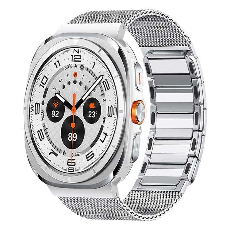 Magnetic Woven I-Shaped Stainless Steel Watch Band, For Samsung Galaxy Watch Ultra 47mm / Ultra 2025
