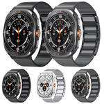 Magnetic Woven I-Shaped Stainless Steel Watch Band, For Samsung Galaxy Watch Ultra 47mm / Ultra 2025