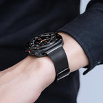 Magnetic Woven I-Shaped Stainless Steel Watch Band, For Samsung Galaxy Watch Ultra 47mm / Ultra 2025