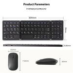 B089 Foldable Wireless Keyboard Mouse Set