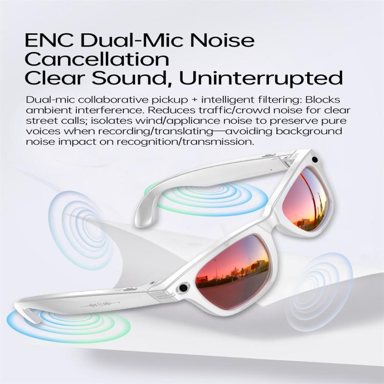 W620 Smart Glasses, Support AI Voice Wake-Up / AI Photo Recognition / AI Intelligent Translation